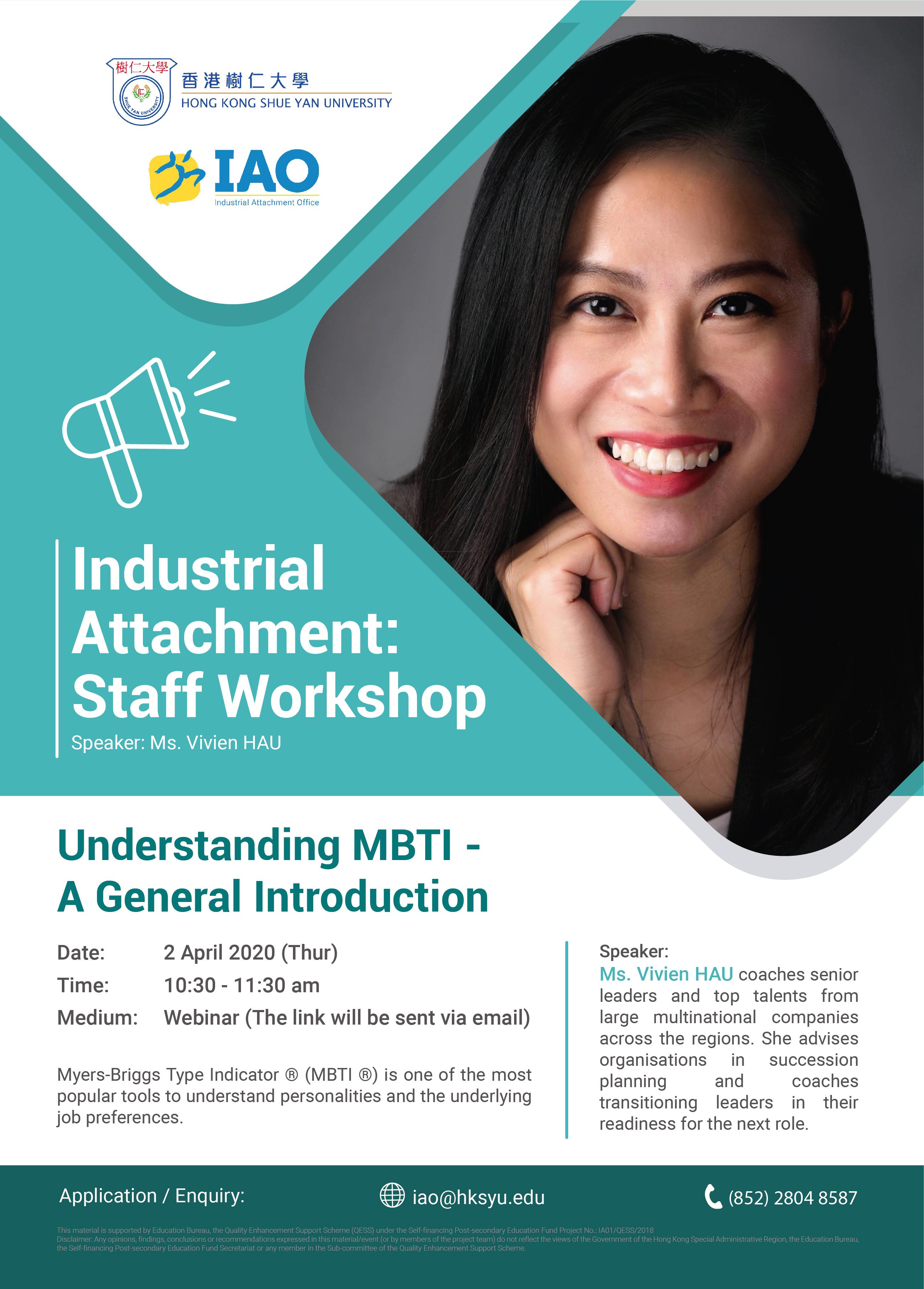 Understanding MBTI - A General Introduction 2 April 2020 (Thursday)