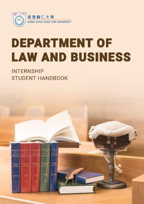 Department of Law and Business - Internship Student Handbook